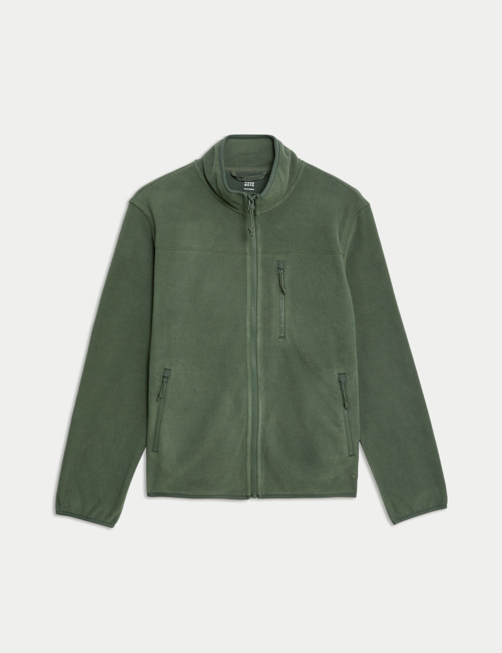 Zip Up Funnel Neck Micro Fleece