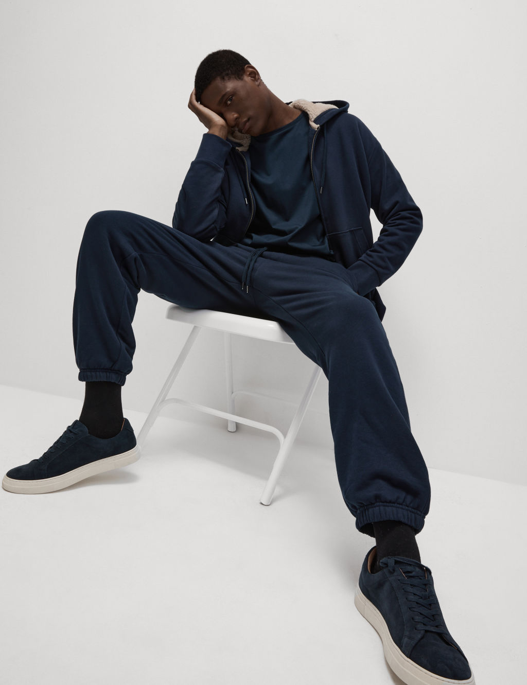 Pure Cotton Fleece Lined Joggers