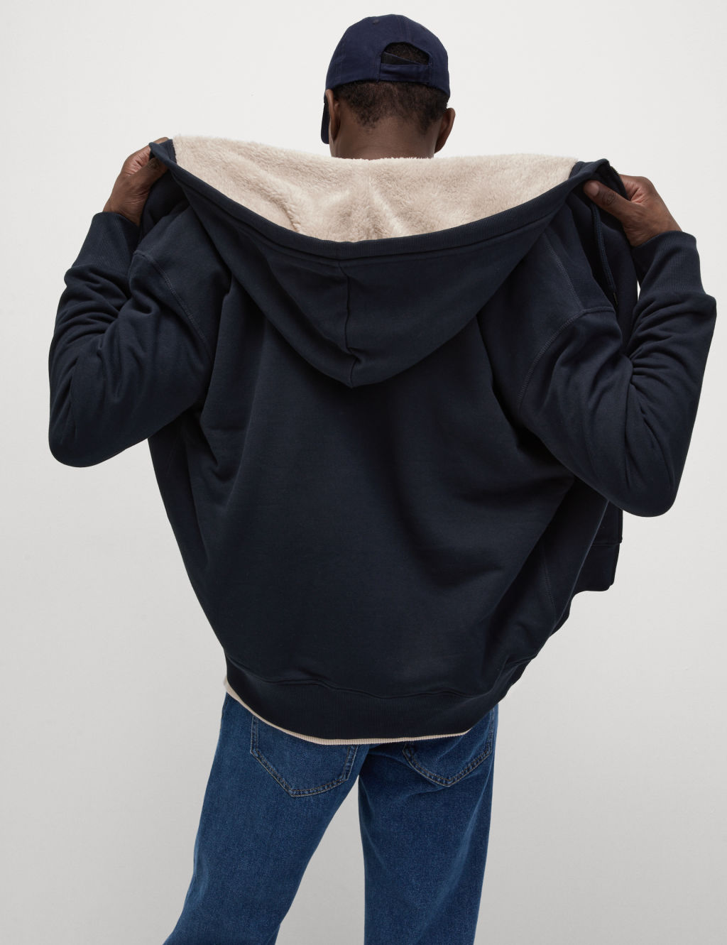 Pure Cotton Fleece Lined Hoodie