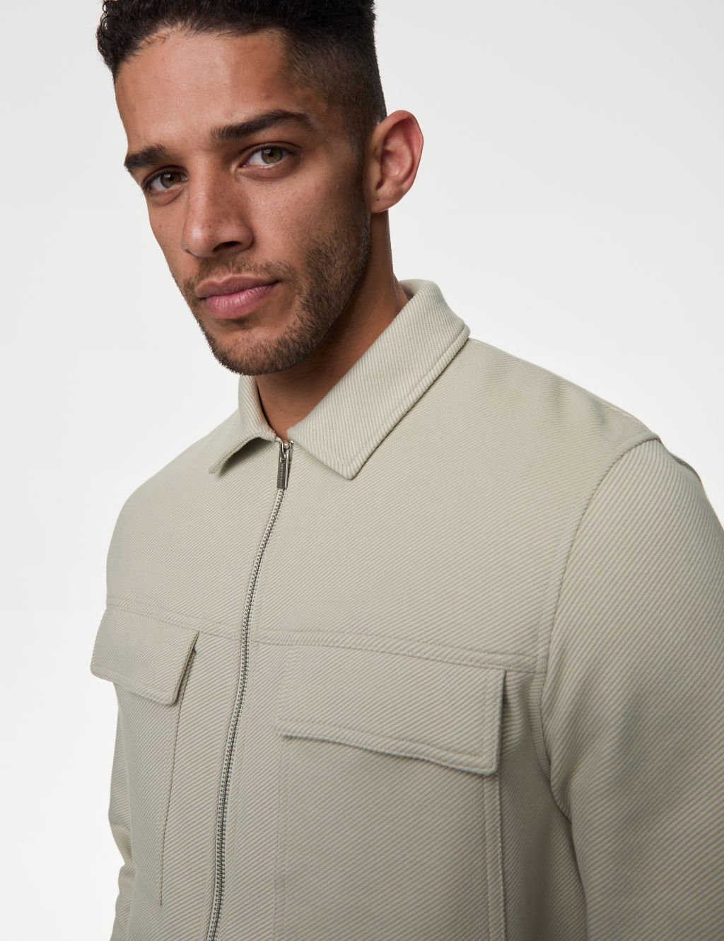 Cotton Rich Textured Overshirt 2 of 6