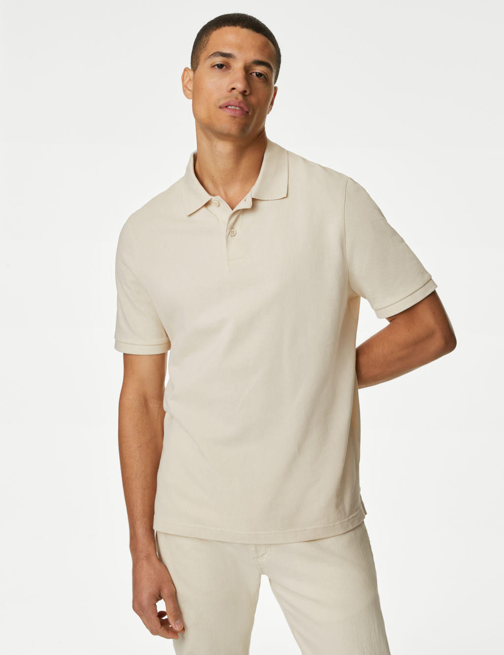 Pure Cotton Pique Polo Shirt 2 of 5