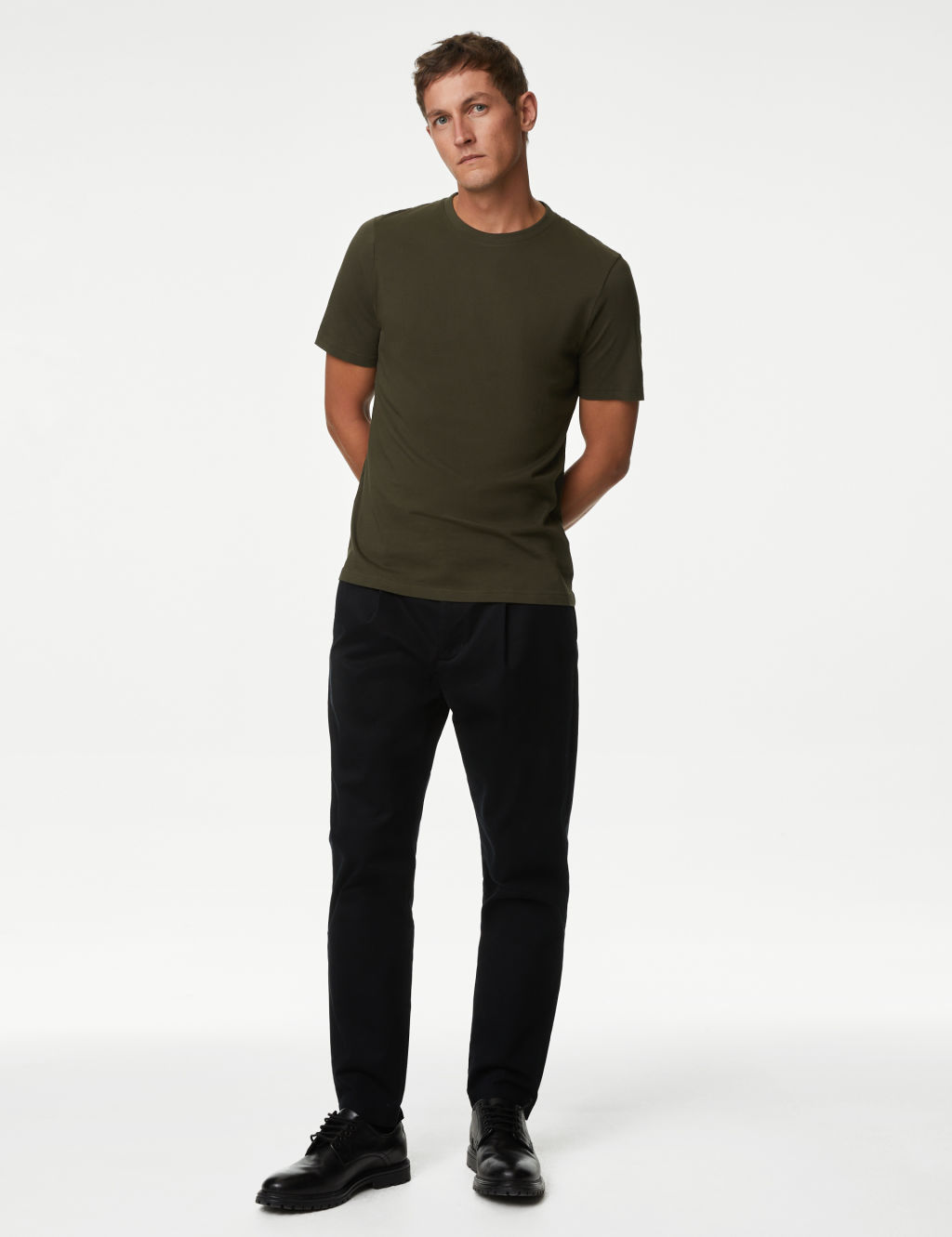 Regular Fit Pure Cotton Crew Neck T-Shirt