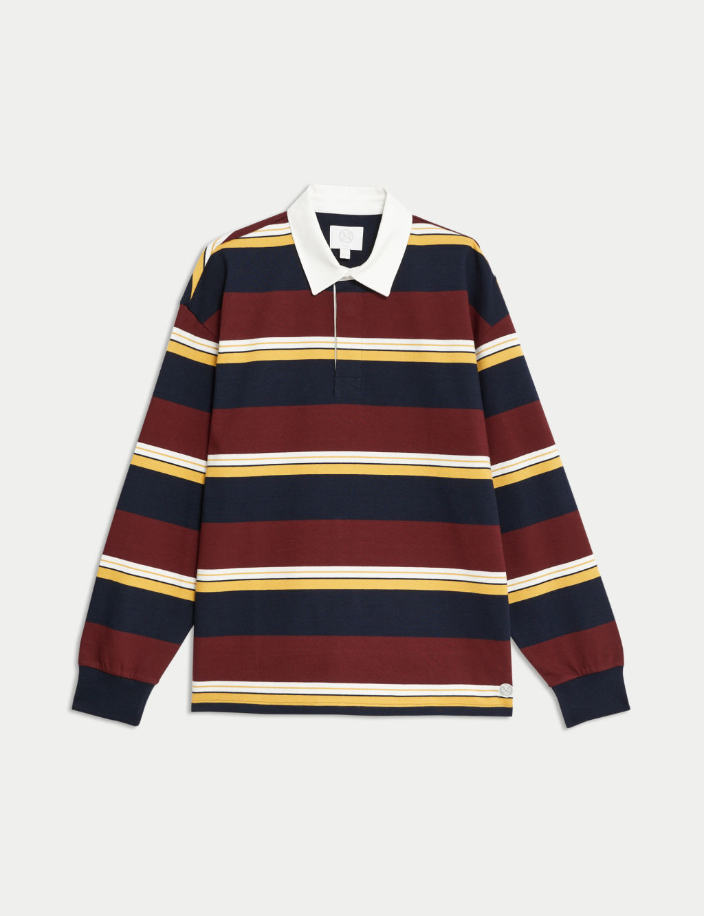 Pure Cotton Striped Rugby Top 1 of 5