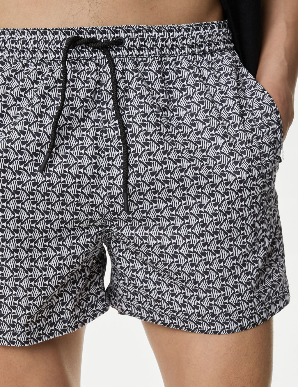 Quick Dry Geometric Print Swim Shorts 2 of 5