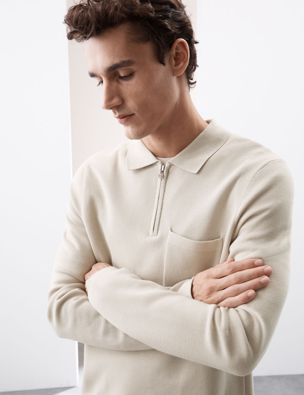 Cotton Rich Knitted Polo Shirt