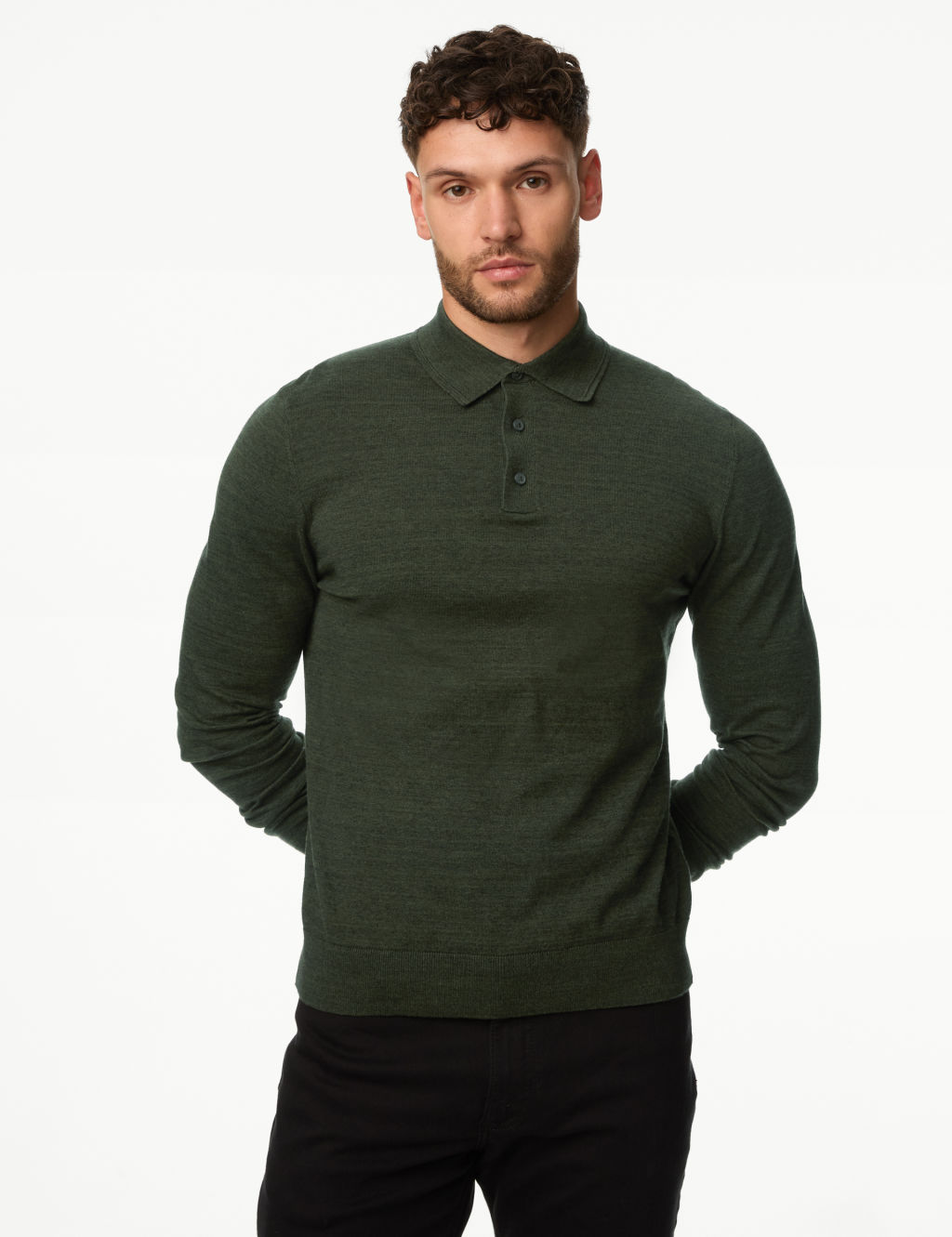 Cotton Rich Knitted Polo Shirt