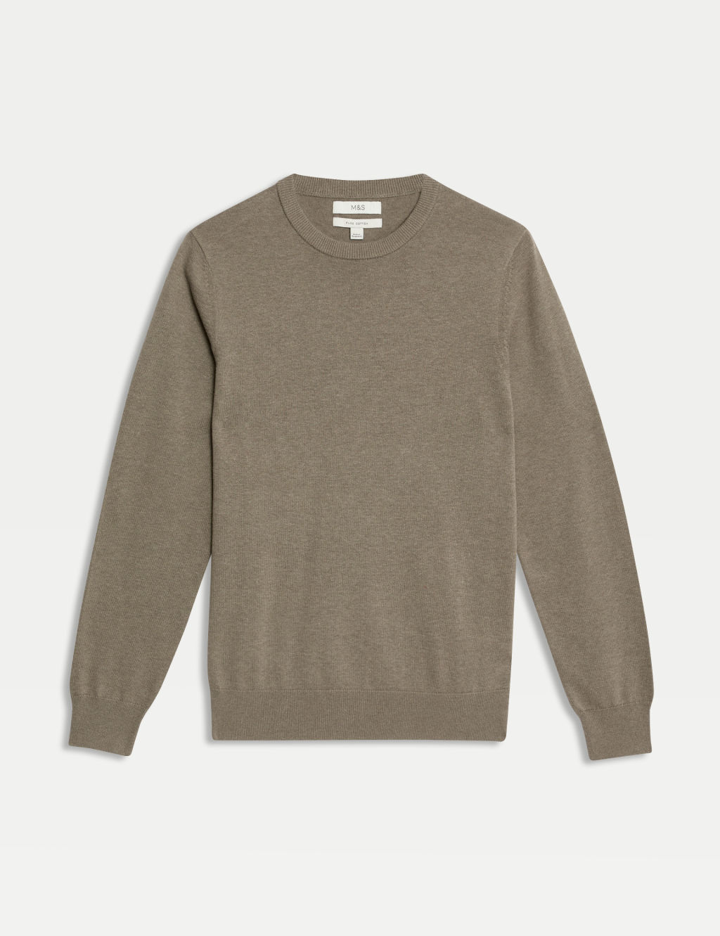 Pure Cotton Crew Neck Jumper