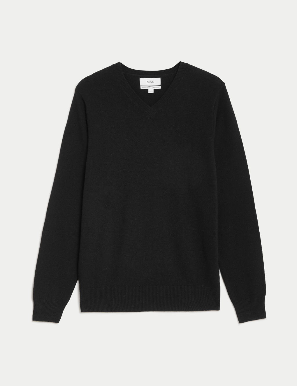 Pure Extra Fine Lambswool V-Neck Jumper 1 of 5