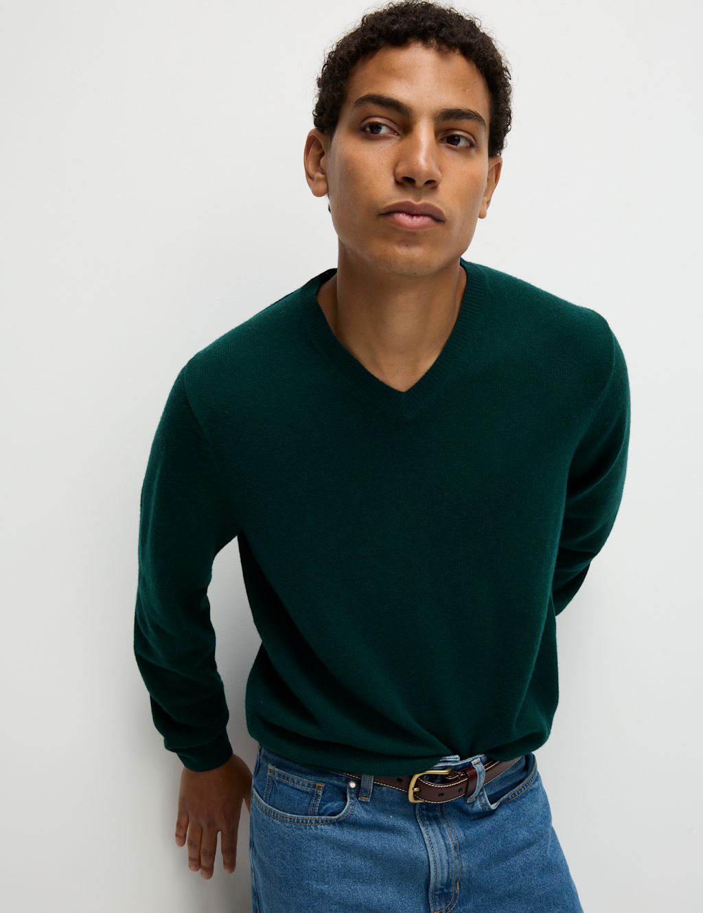 Pure Extra Fine Lamsbwool V-Neck Jumper