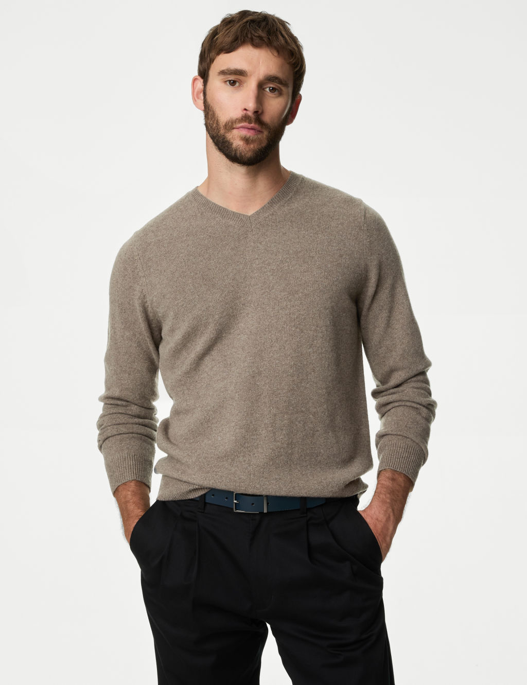 Pure Extra Fine Lamsbwool V-Neck Jumper