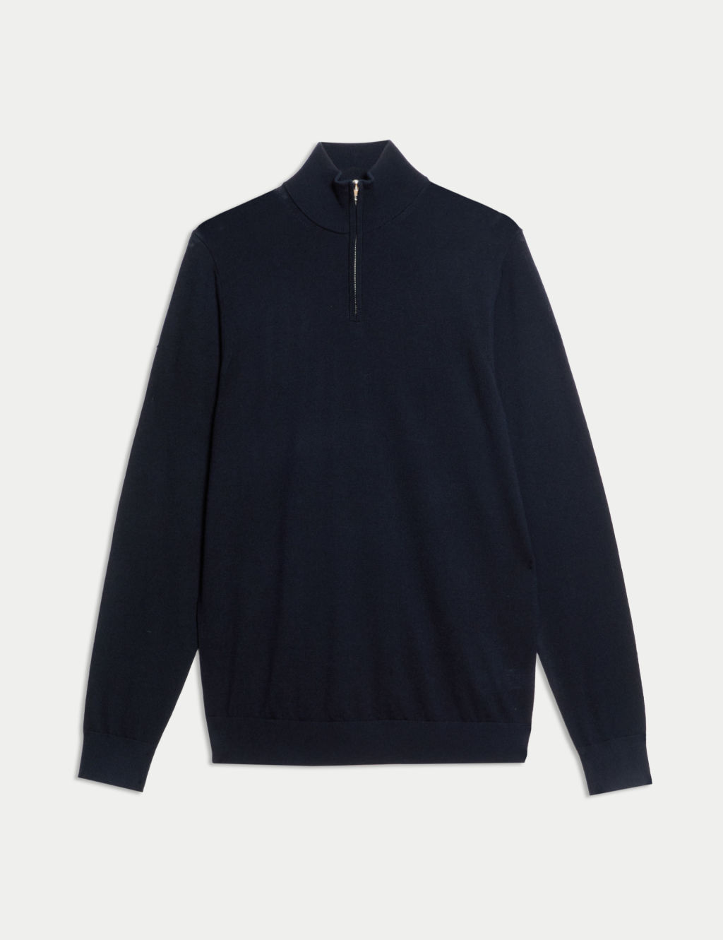 Pure Extra Fine Merino Wool Half Zip Jumper