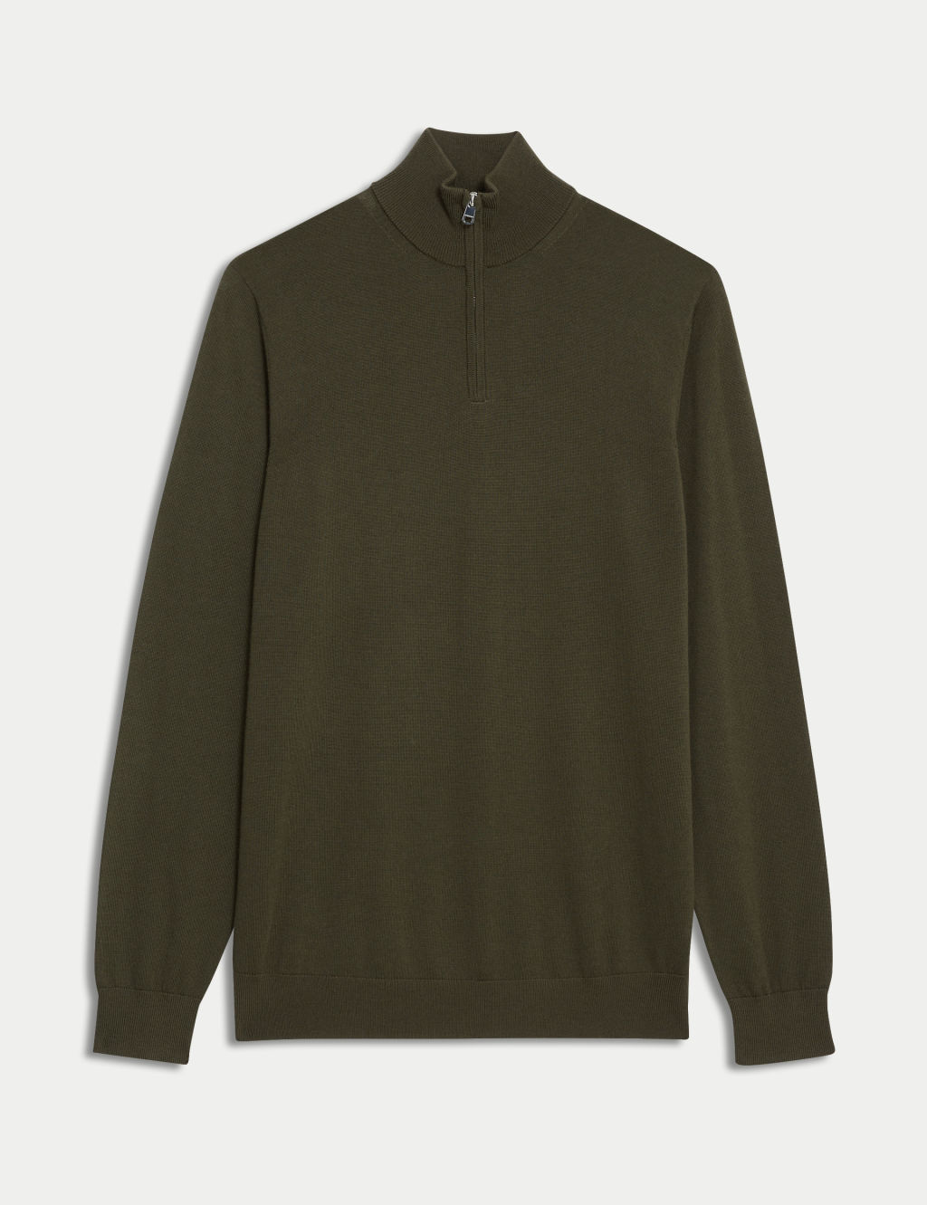 Pure Extra Fine Merino Wool Half Zip Jumper