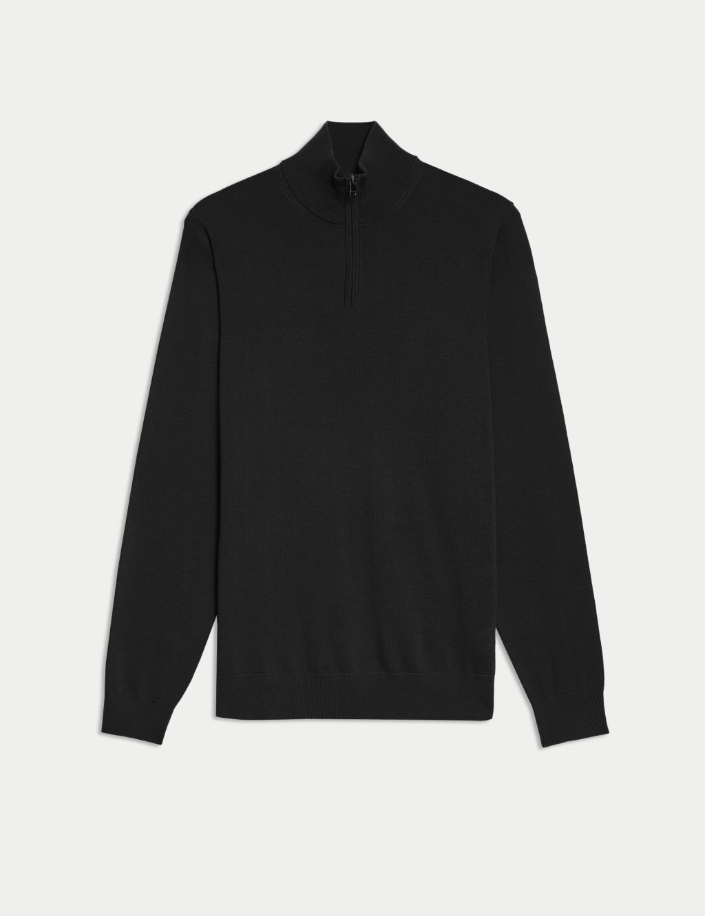 Pure Extra Fine Merino Wool Half Zip Jumper