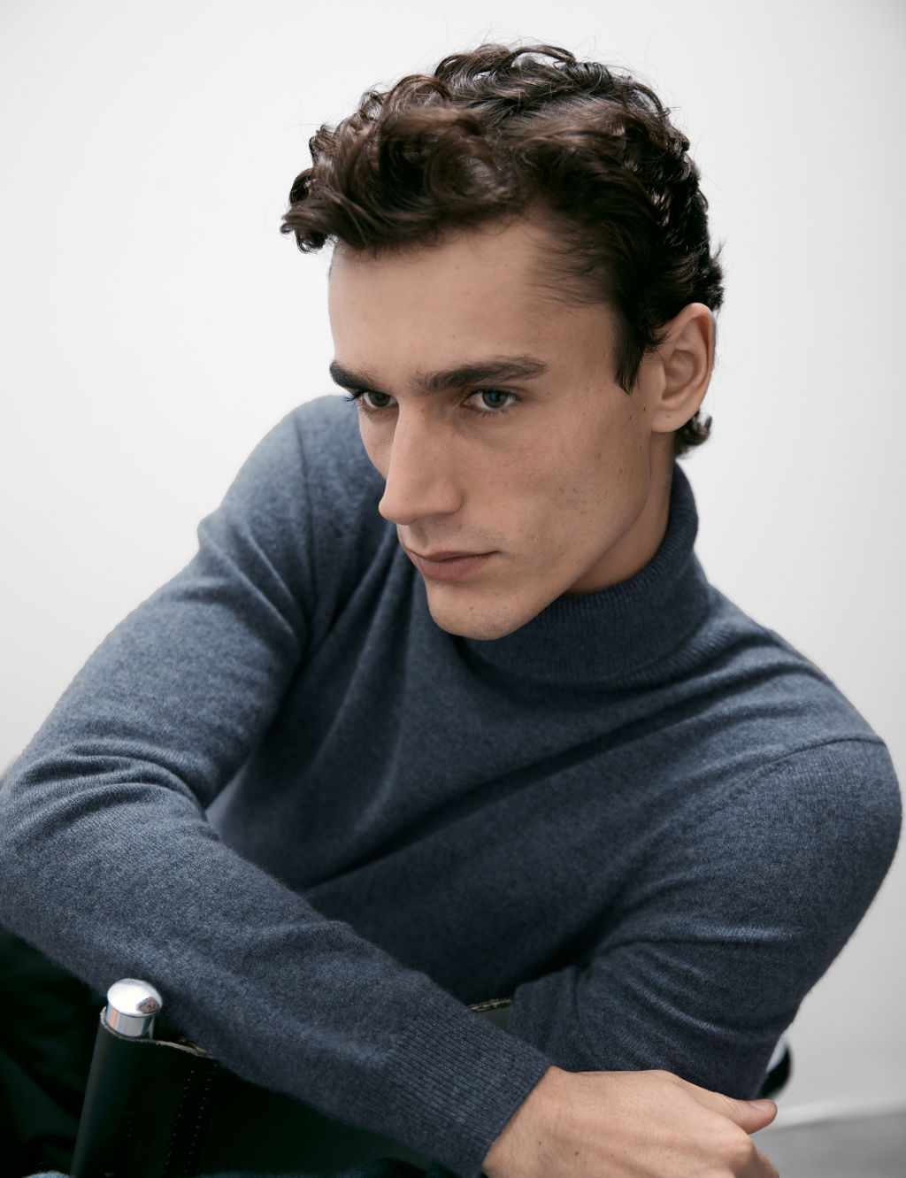 Pure Cashmere Roll Neck Jumper
