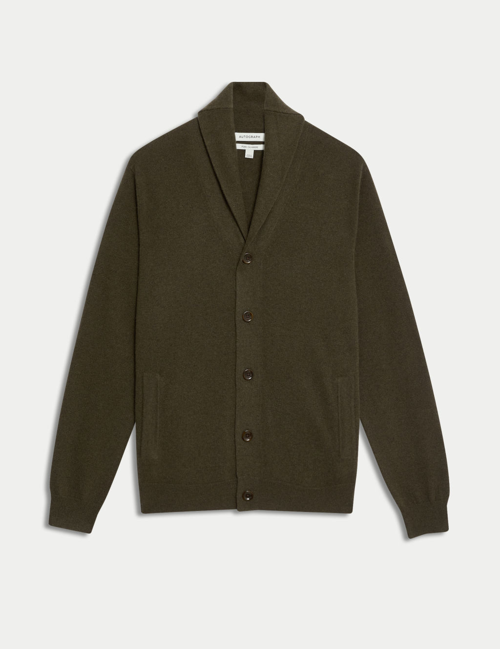 Pure Cashmere Shawl Collar Cardigan
