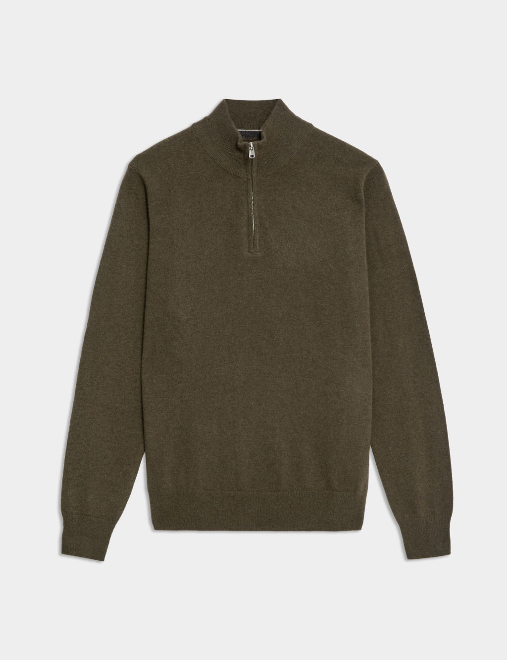 Pure Cashmere High Neck Zip Up Jumper