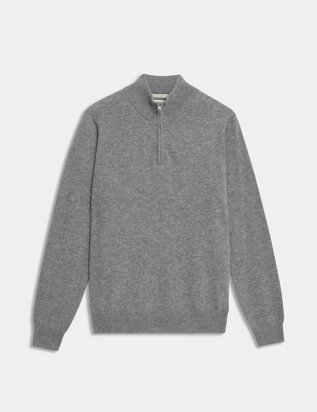 Pure Cashmere High Neck Zip Up Jumper