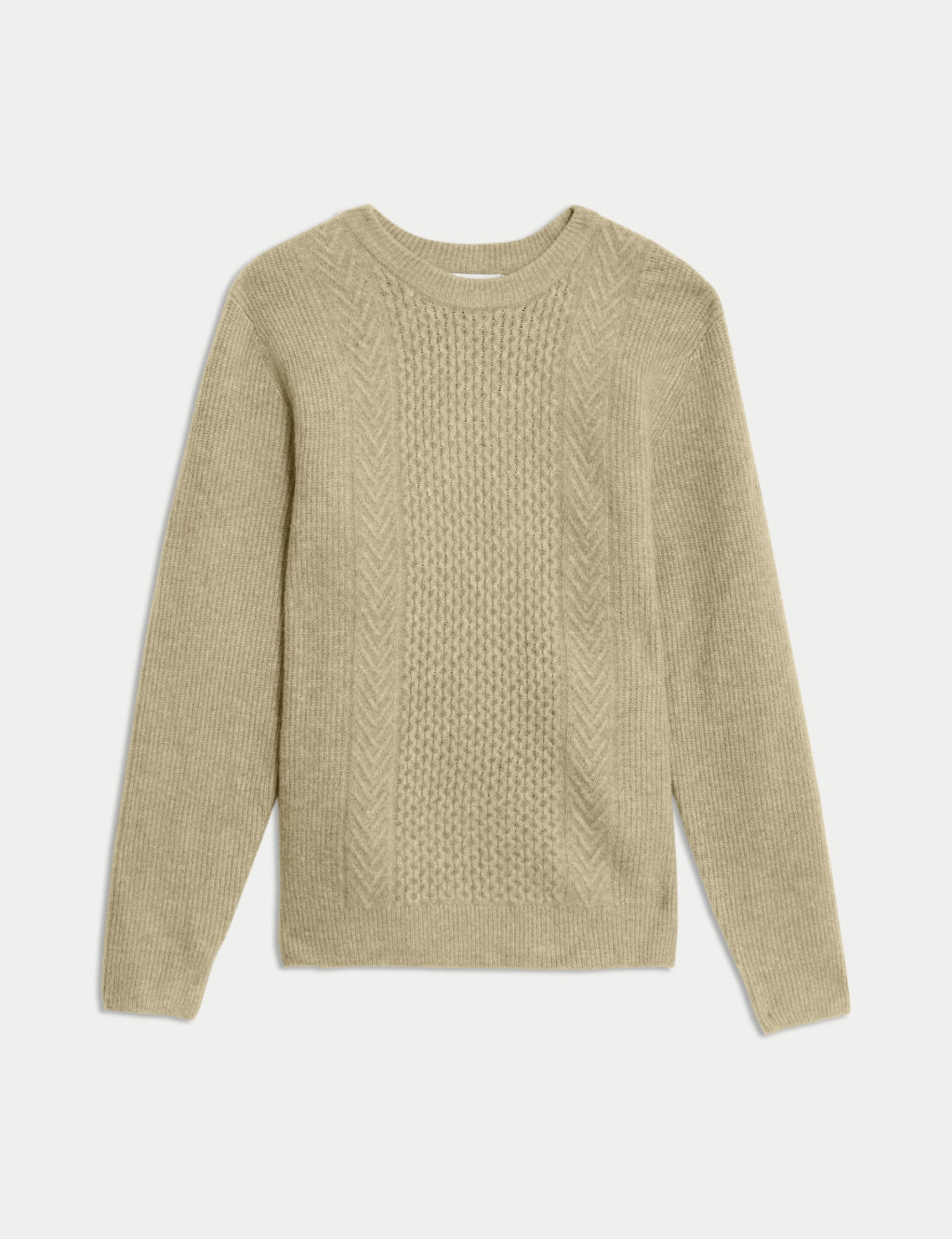 Cable Knit Supersoft Jumper with Wool