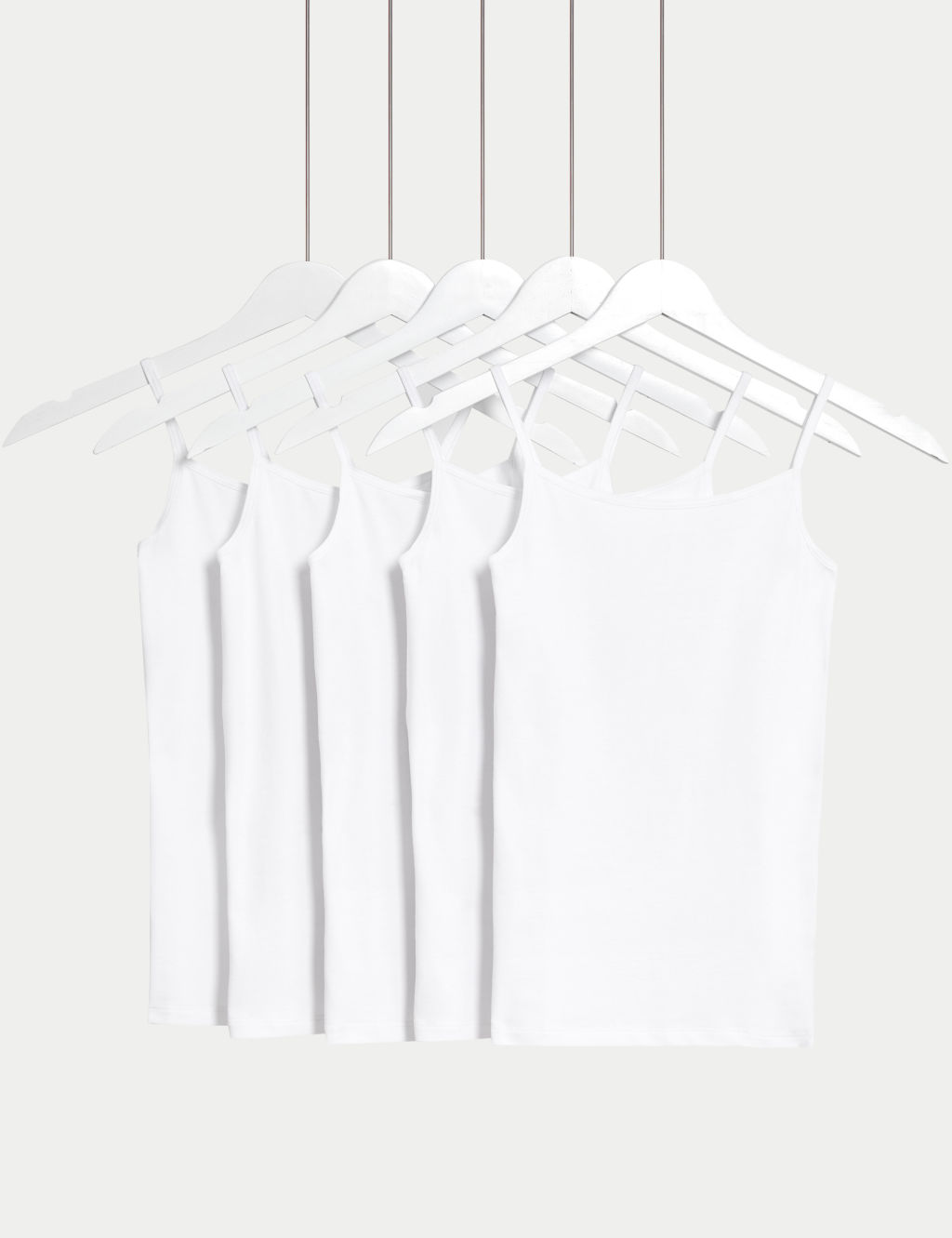 5pk Cotton Rich Camis (5-14 Years)