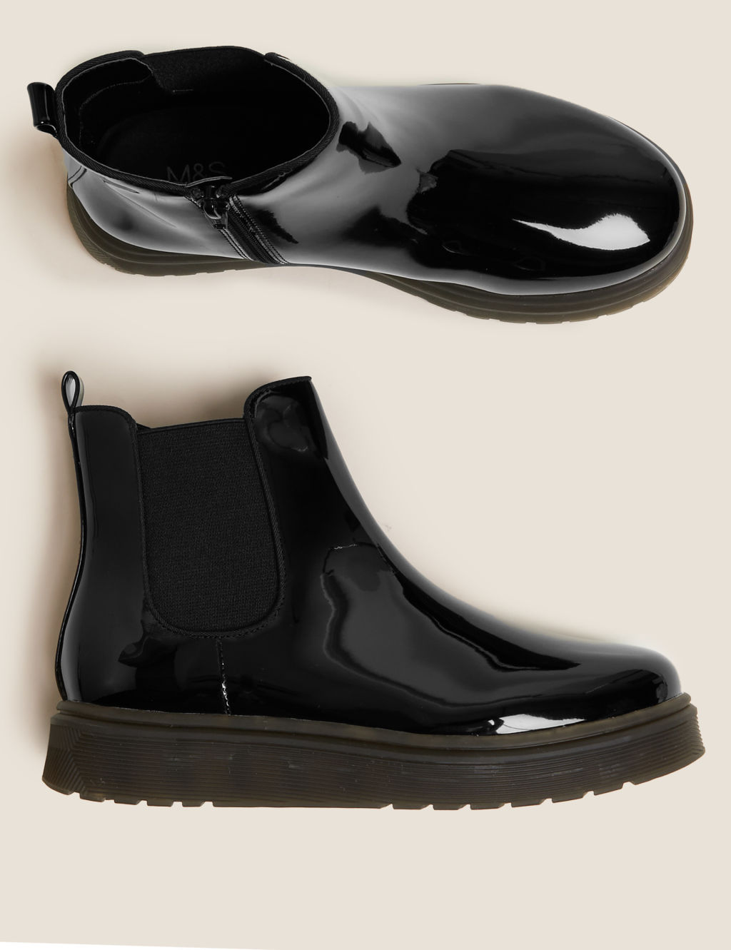 Kids Freshfeet Punk Chelsea Boots 13 Small 6 Large M S IE