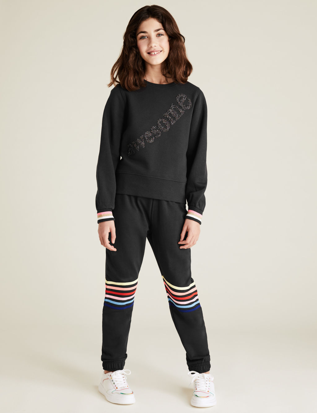 Cotton Rainbow Rainbow Joggers 6 14 Yrs M S IE