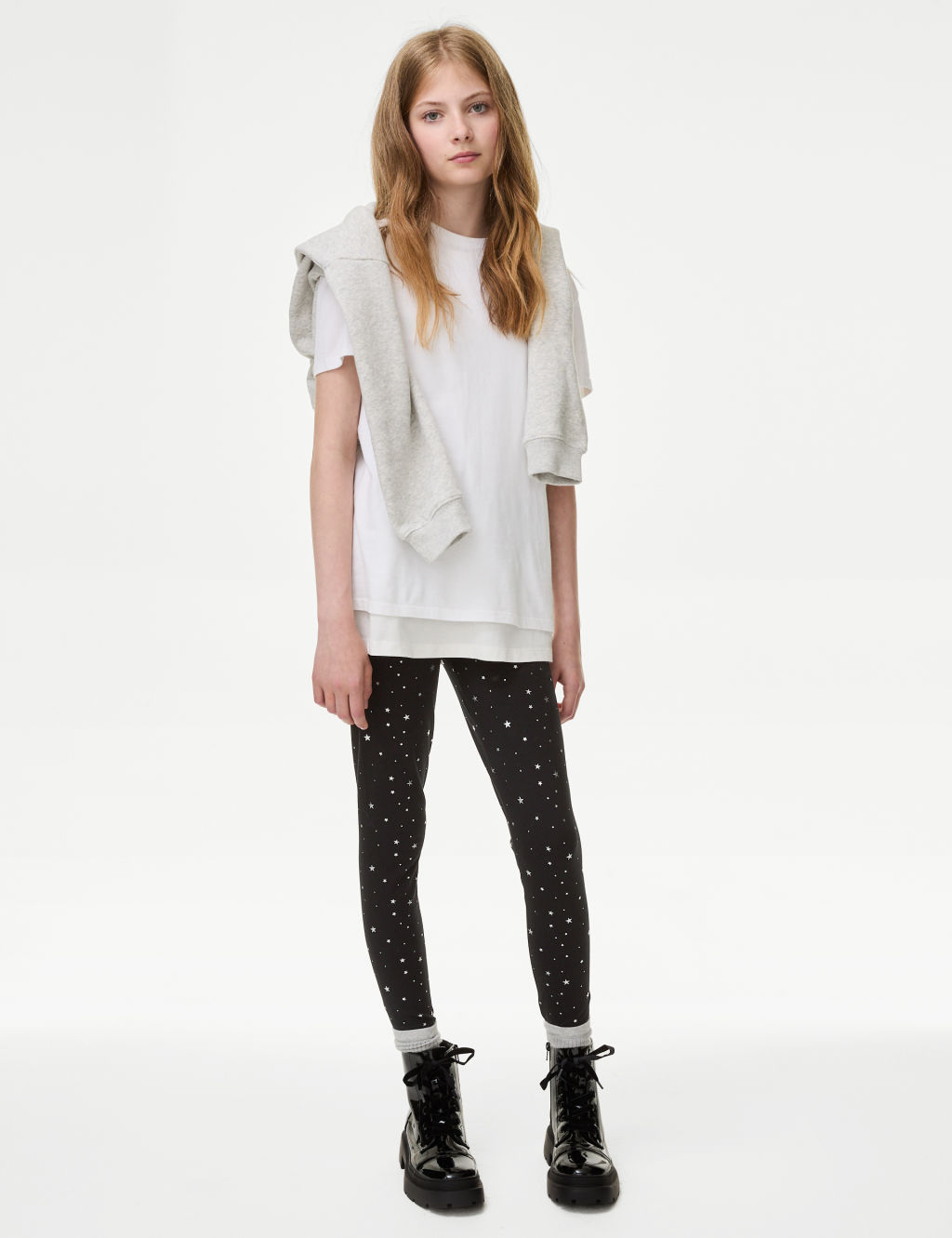 Cotton Rich Star Leggings (6-16 Yrs)