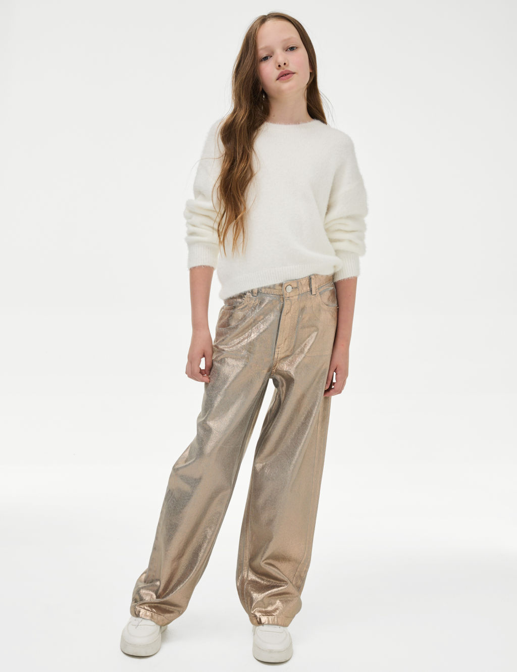 Girls gold jeans sale