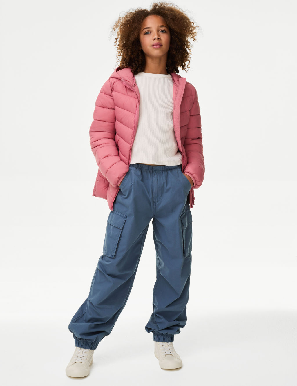 Pure Cotton Parachute Trousers (6-16 Yrs)