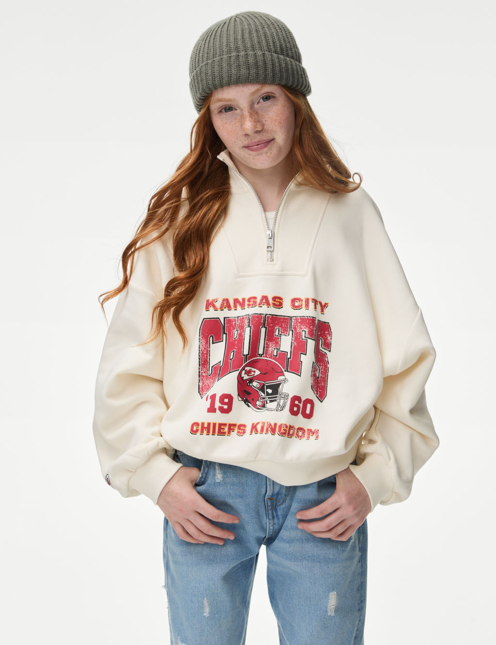 Cotton Rich NFL Kansas City Chiefs Sweatshirt (6-16 Yrs)
