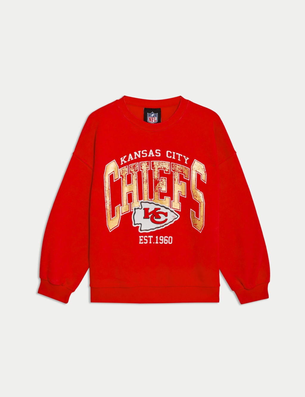 Cotton Rich Kansas City Chiefs Sweatshirt (6-16 Yrs)