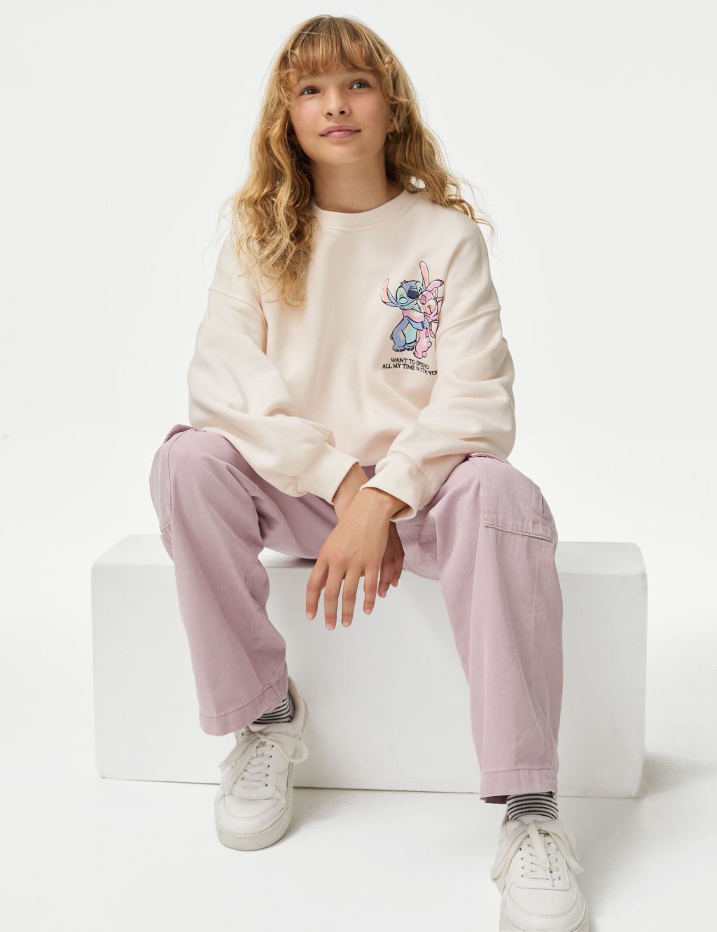 Pure Cotton Lilo & Stitch™ Sweatshirt (6-16 Yrs)