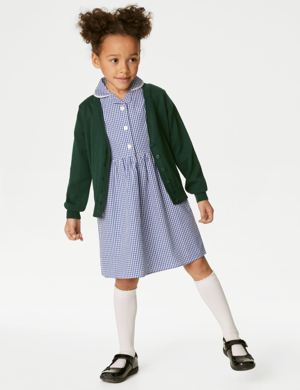 2pk Girls' Pure Cotton School Cardigan (3-18 Yrs) 3 of 4