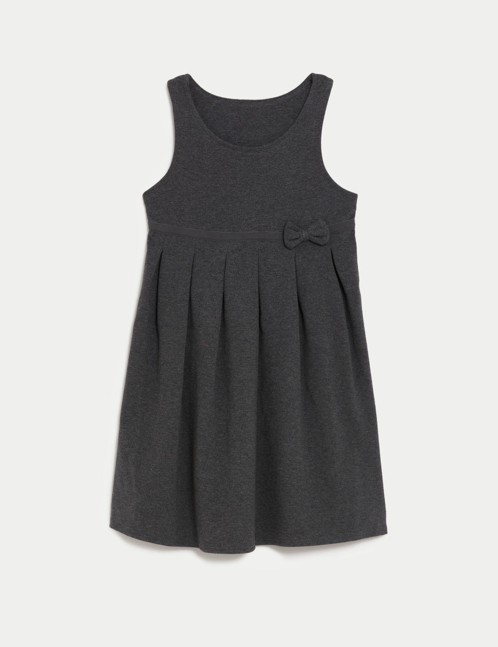 Girls' Jersey Bow School Pinafore (2-12 Yrs) 1 of 6