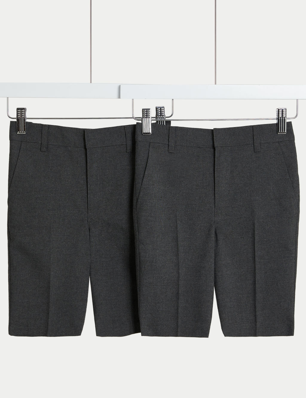 2pk Boys' Skinny Leg School Shorts (2-14 Yrs) 3 of 4