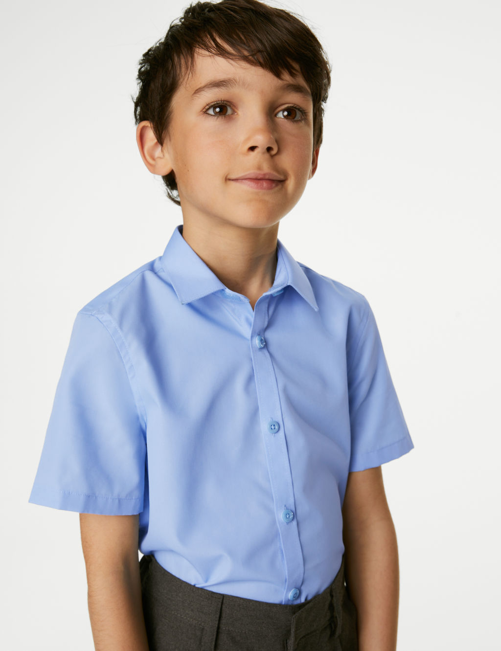 3pk Boys' Slim Easy Iron School Shirts (2-16 Yrs) 2 of 5