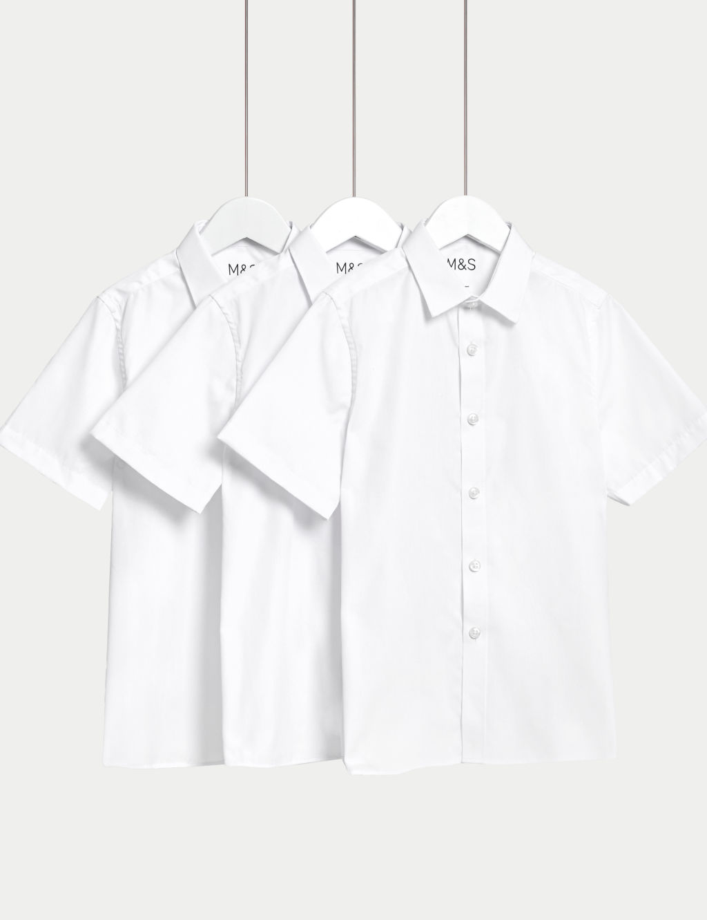 3pk Girls' Easy Dressing Easy Iron School Shirts (3-18 Yrs)