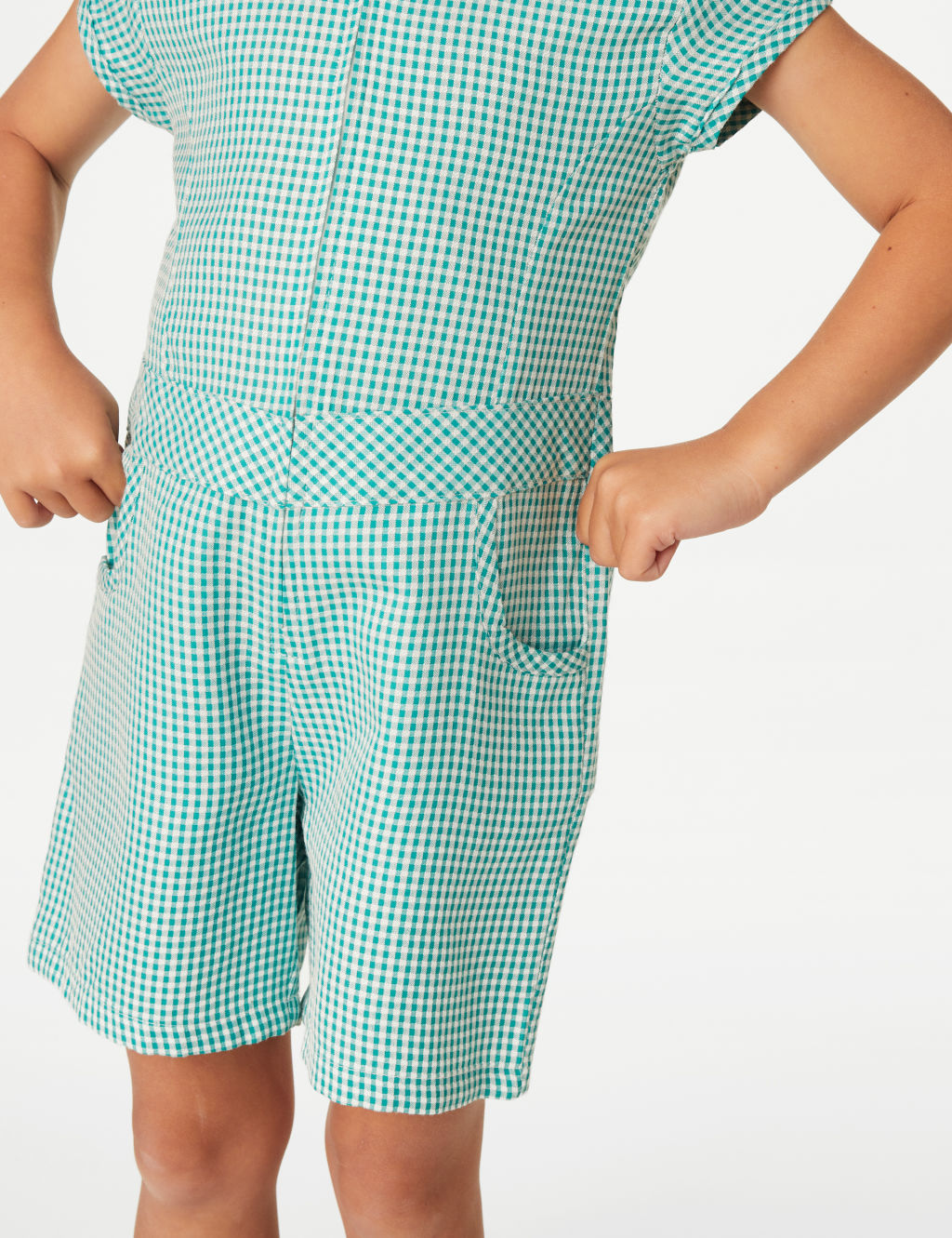 Girls' Gingham School Playsuit (2-14 Yrs) 5 of 6