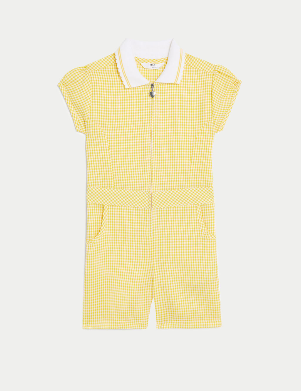 Girls' Gingham School Playsuit (2-14 Yrs) 1 of 5