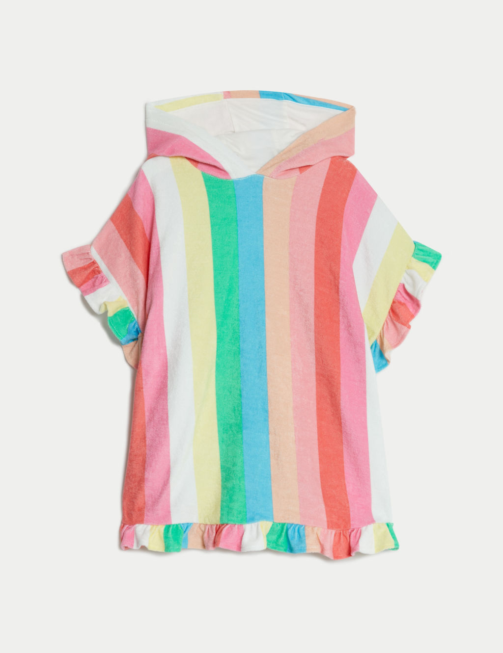 Cotton Rich Rainbow Towelling Poncho (2-8 Yrs) 1 of 5