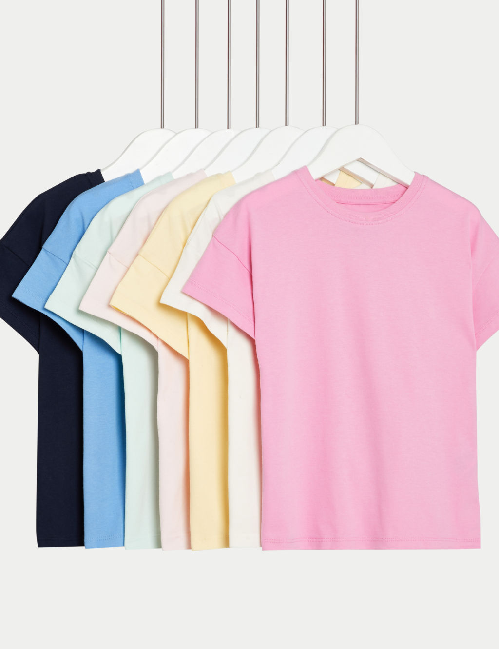 7pk Pure Cotton T-Shirts (2-8 Yrs)