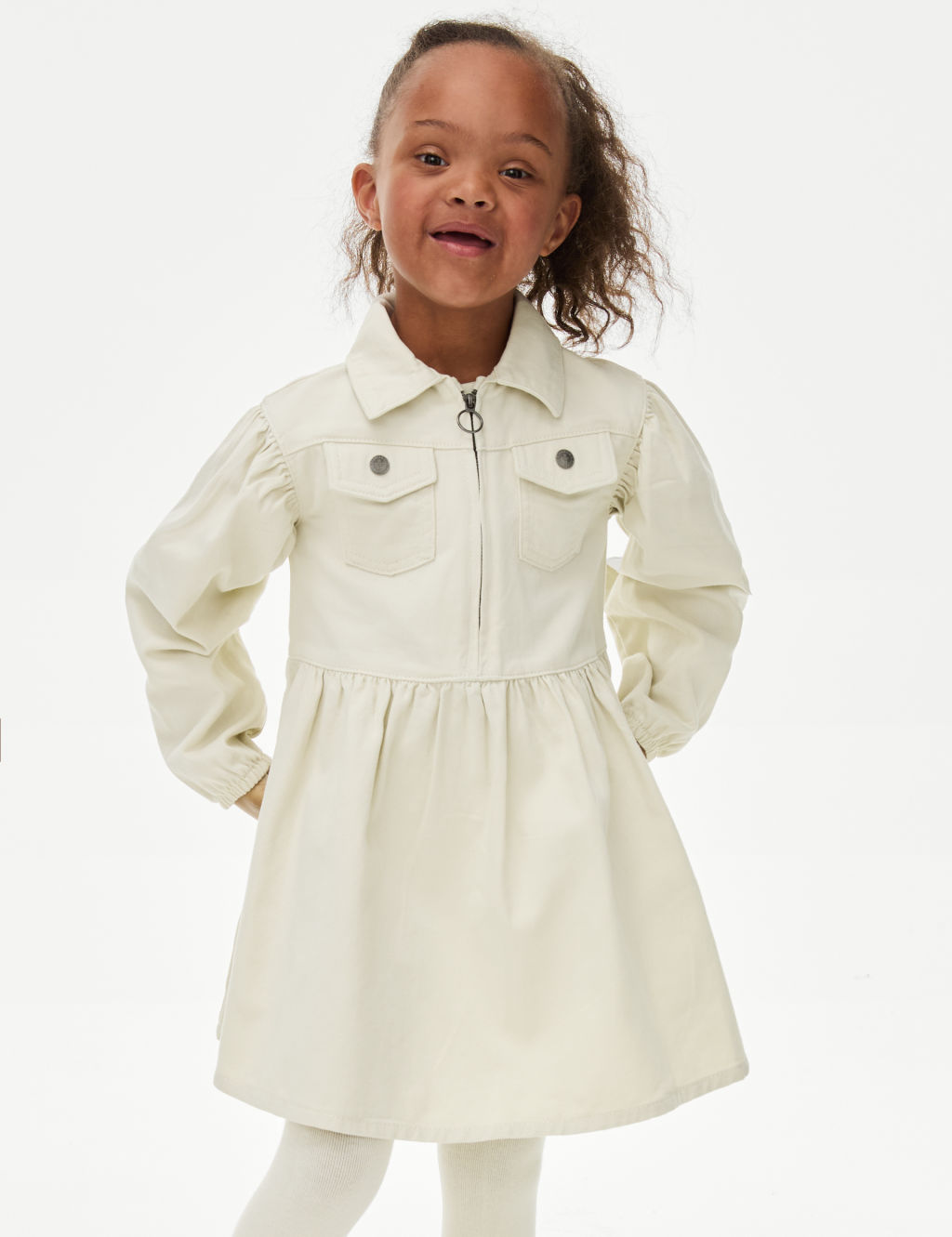 2pc Denim Dress with Tights (2-8 Yrs)