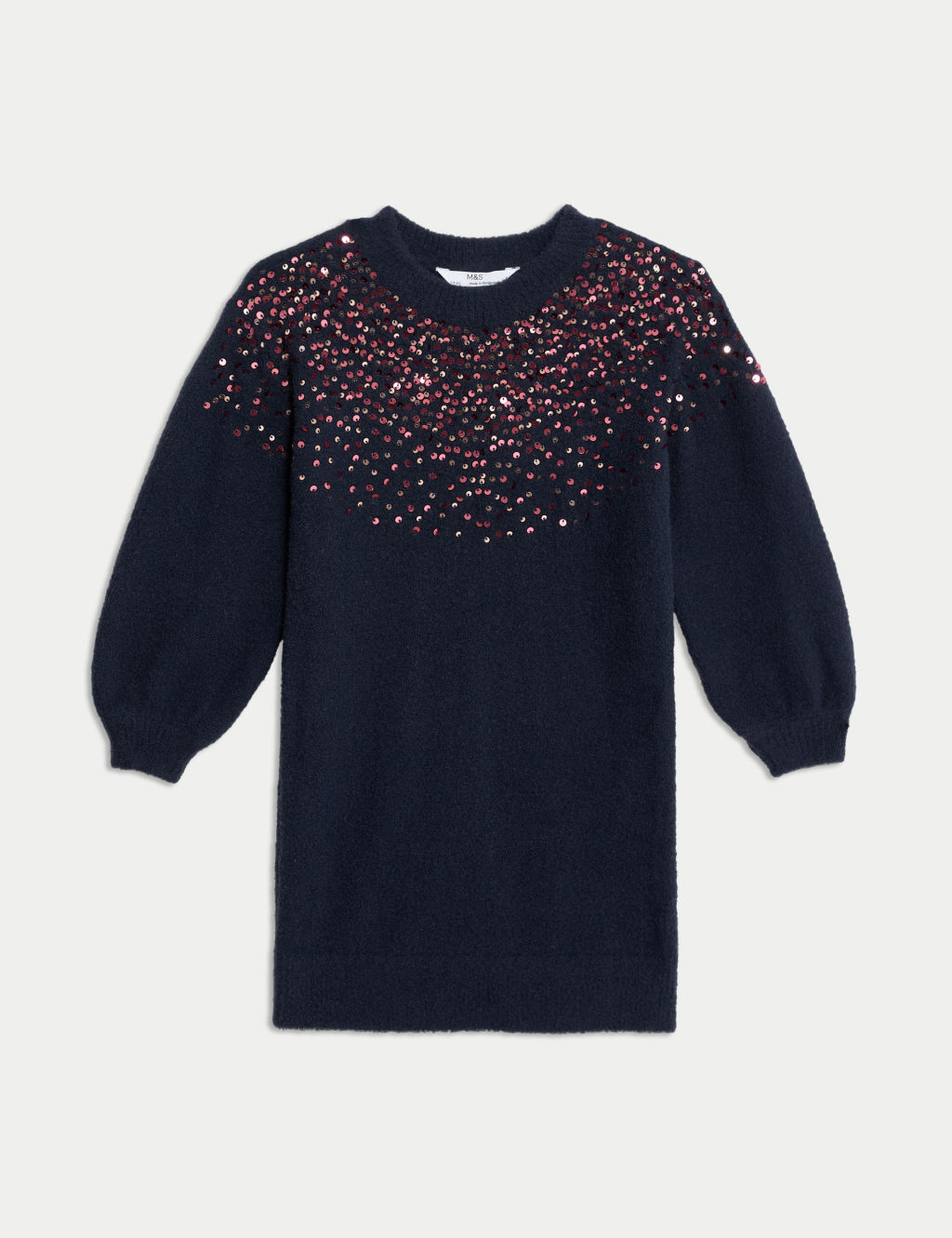 Sequin Knitted Dress With Tights (2-8 Yrs)