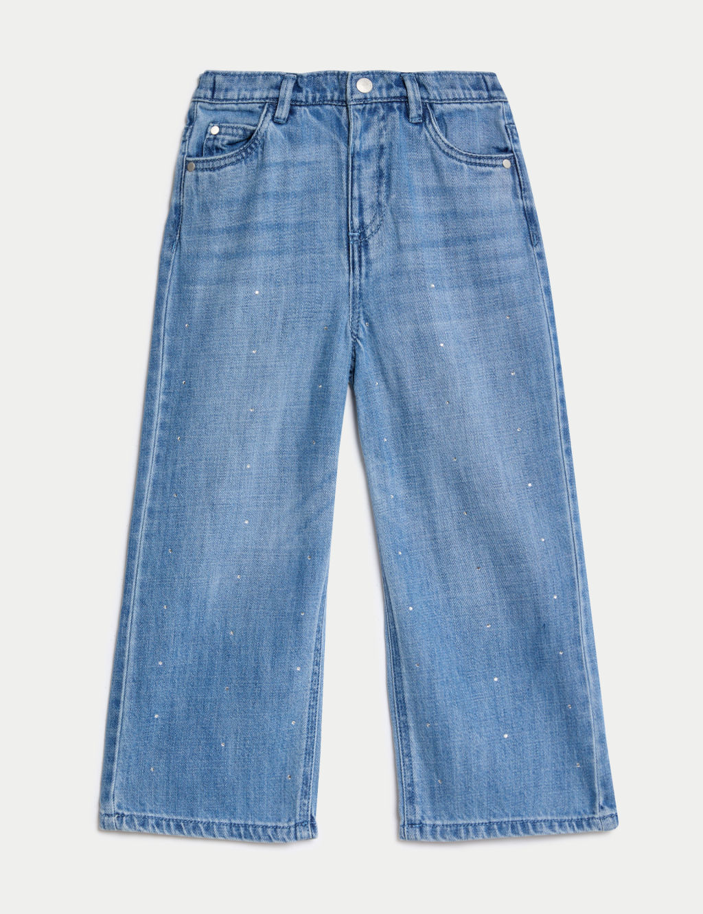 Denim Diamante Straight Leg Jeans (2-10 Yrs)