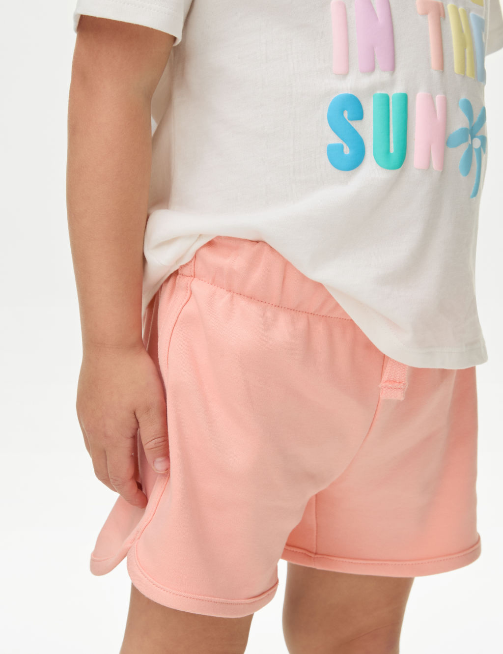 Pure Cotton Runner Shorts (2-8 Yrs) 2 of 5