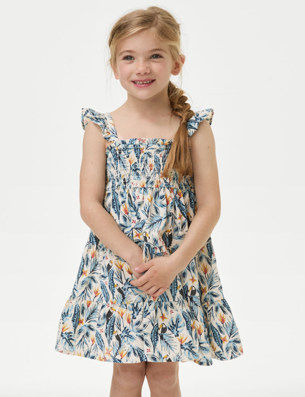 Pure Cotton Mini Me Printed Dress (2-8 Yrs) | M&S Collection | M&S