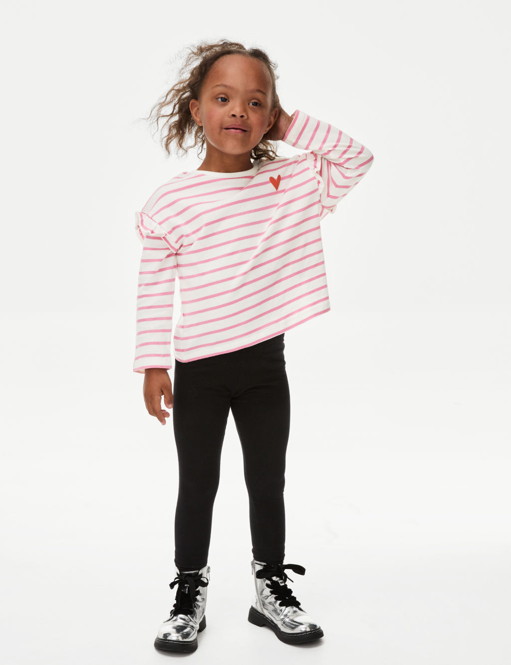 Pure Cotton Striped Top (2-8 Yrs) 2 of 5