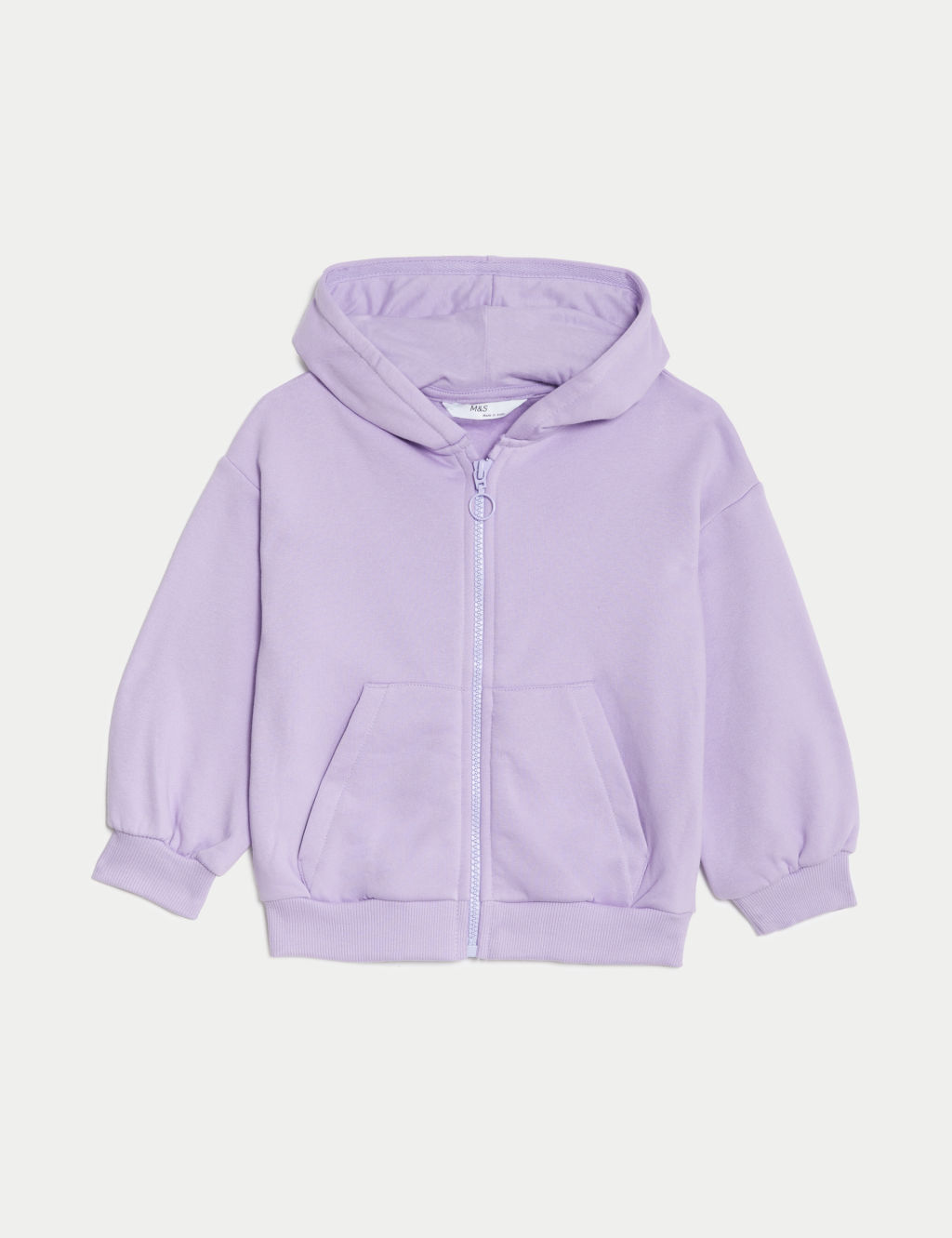 Cotton Rich Plain Hoodie (2-8 Yrs) 1 of 4