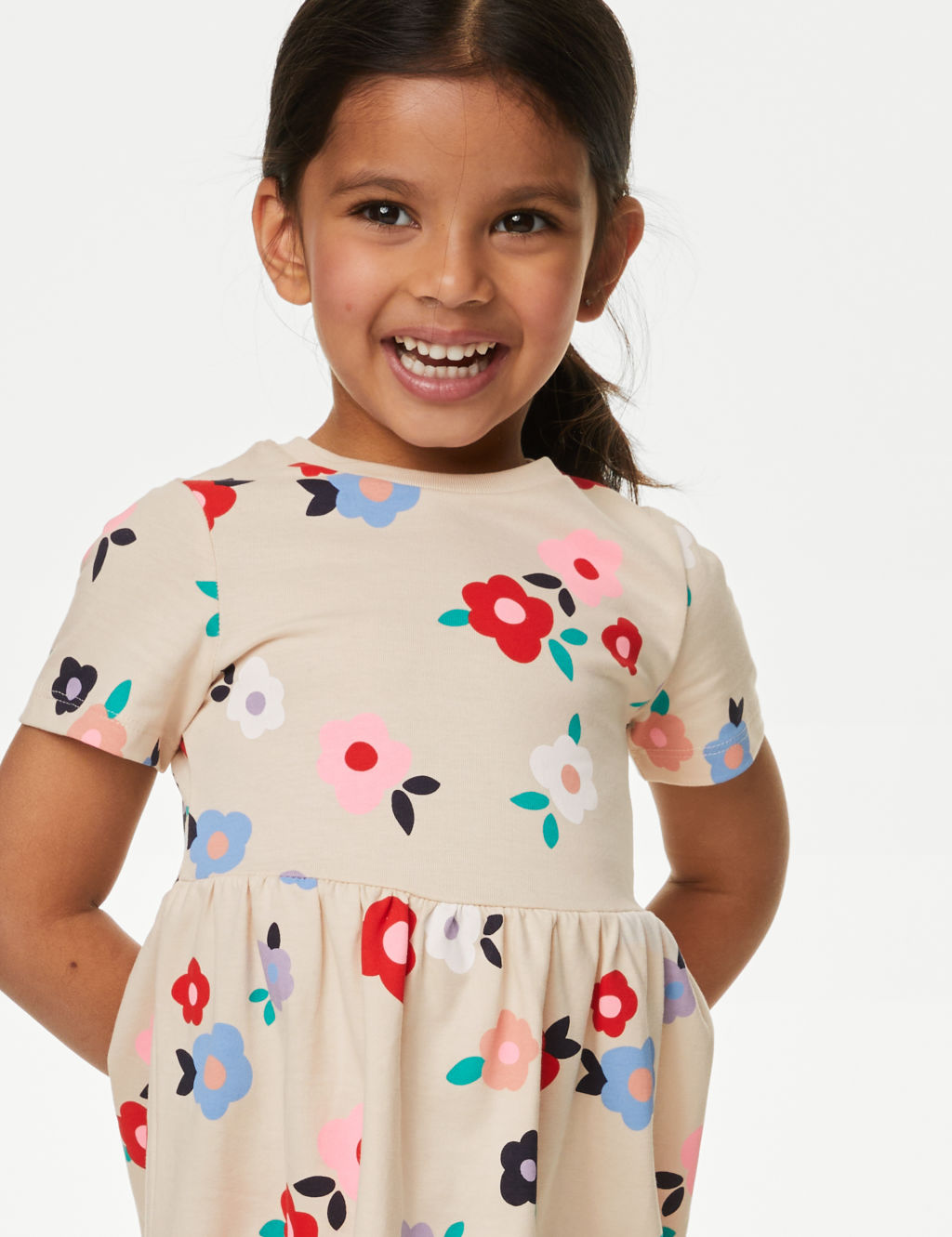 Pure Cotton Printed Dress (2-8 Yrs) | M&S Collection | M&S