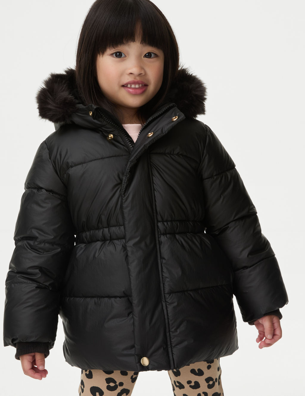 Metallic Borg Lined Parka (2-8 Yrs) | M&S Collection | M&S HIDOLATRAL THEODOL サイバージャージスイムウェア スカート