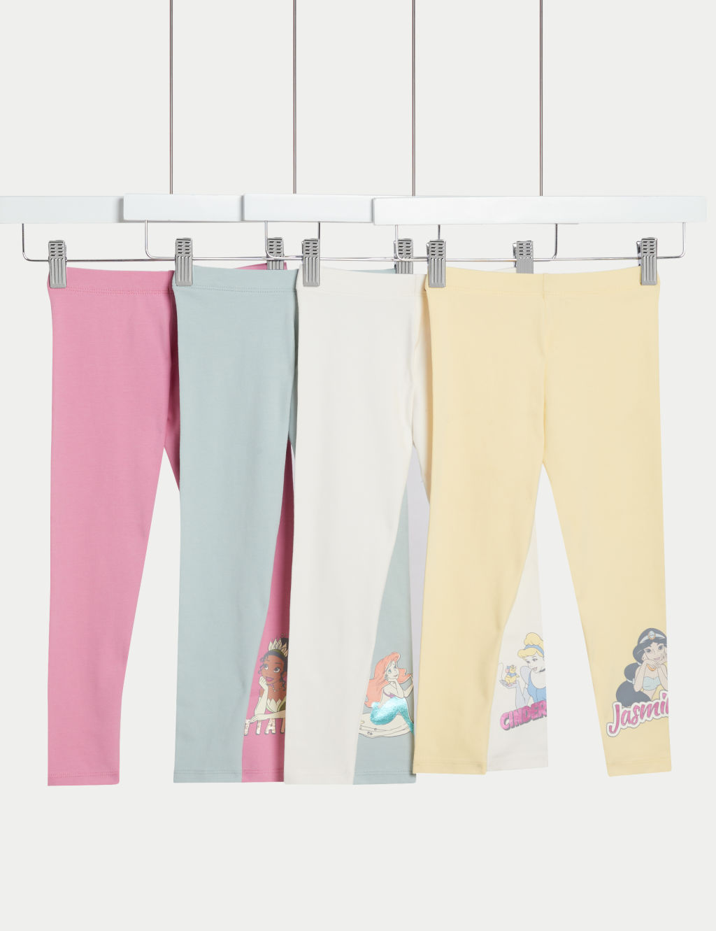 4pk Cotton Rich Disney Princess™ Leggings (2-8 Yrs)